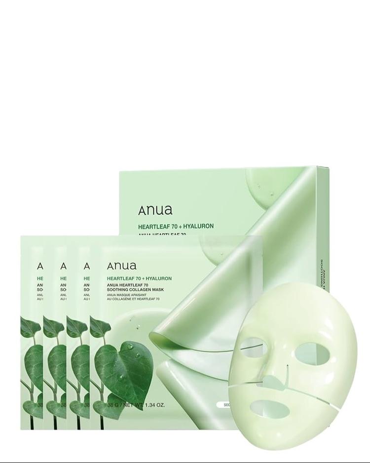 Heartleaf 70 Soothing Collagen Mask Pack (4ea)