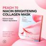 Peach 70 Niacin Brightening Collagen Mask Set (4ea)