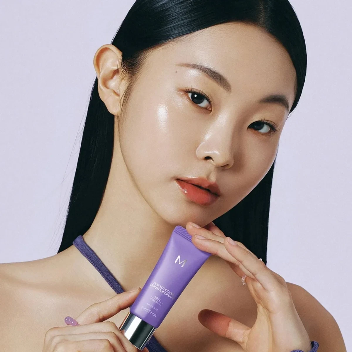 Missha M Perfect Cover Serum held by Model