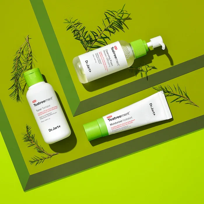 Dr Jart+ Teatreement Range including cleanser, toner and moisturizer