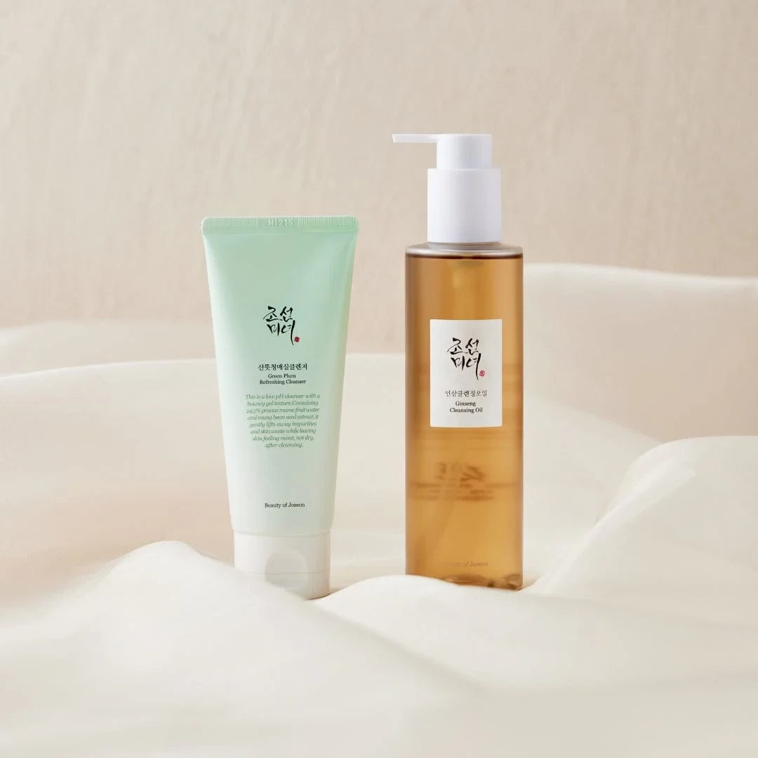 Beauty of Joseon Double Cleansing Set - with Ginseng Cleansing Oil and Green Plum Refreshing Cleanser