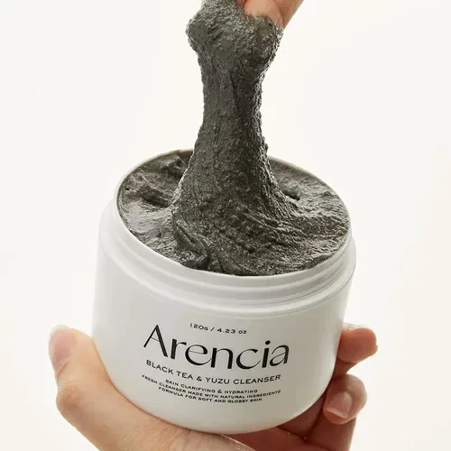Arencia Black Tea Rice Mochi Cleanser