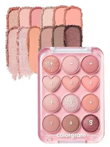 Colorgram Pin Point Eyeshadow Palette 1 ‘Peach+Coral=♥’