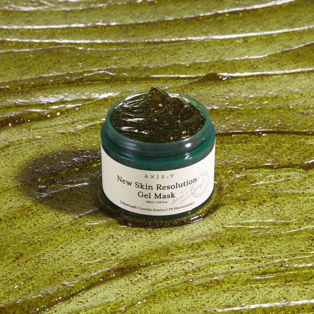 Axis-Y New Skin Resolution Gel Mask on herbal-gel mask base