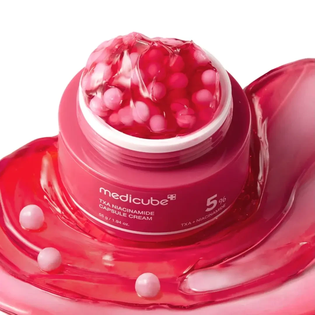 Medicube TXA Niacinamide Capsule Cream with active capsules