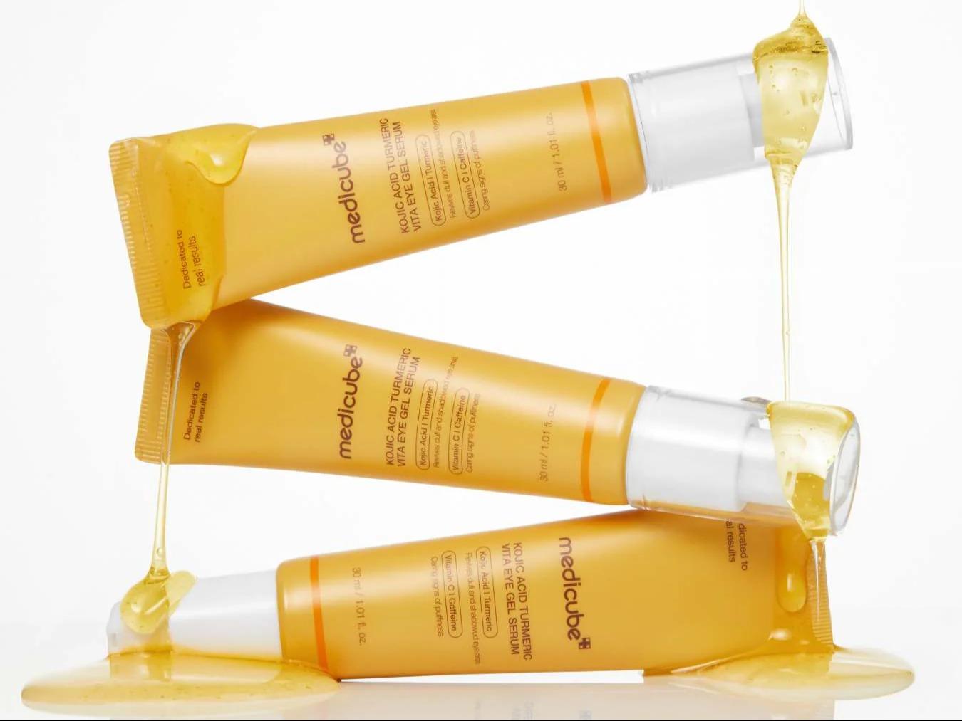 Medicube Kojic Acid Turmeric Vita Eye Gel Serum Review - Golden Undereyes in Two Weeks!