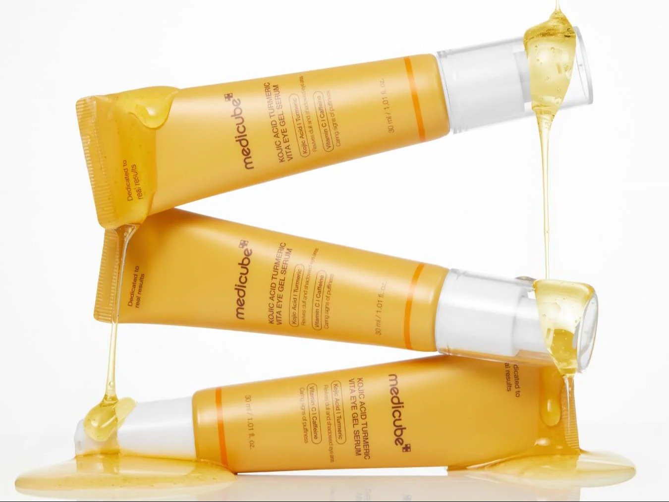 Medicube Kojic Acid Turmeric Vita Eye Gel Serum Review - Golden Undereyes in Two Weeks!