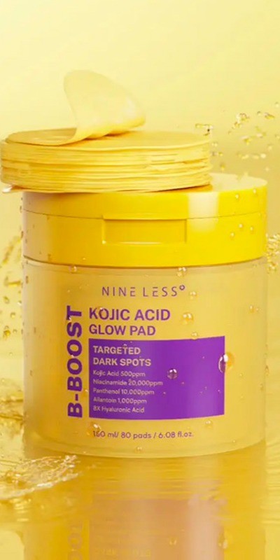 Nine Less B-Boost Kojic Acid Glow Toner Pads