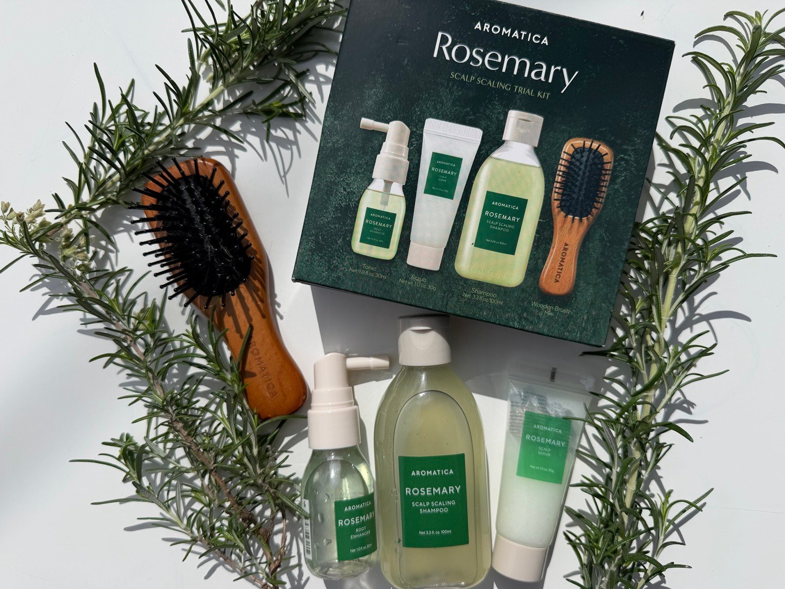 Aromatica Scalp Scaling Trial Kit Review – Rosemary in Hair Thickness