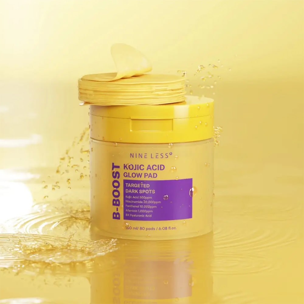 Nine Less B-Boost Kojic Acid Glow Toner Pads