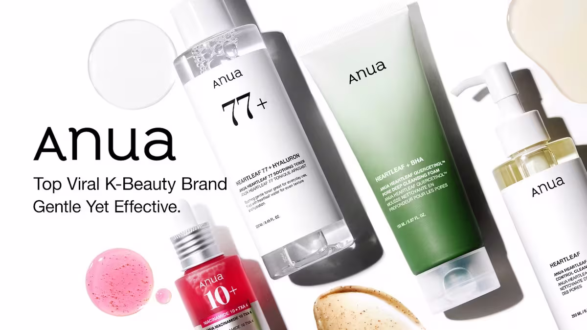 Anua Promotional Poster with Top Products