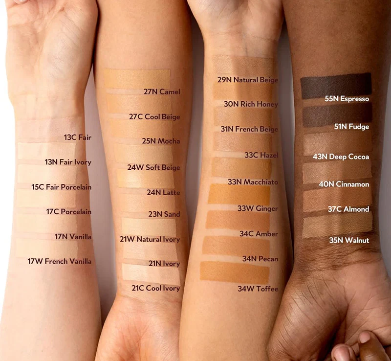 Tirtir Mask Fit Foundation Cushion Shades displayed on models