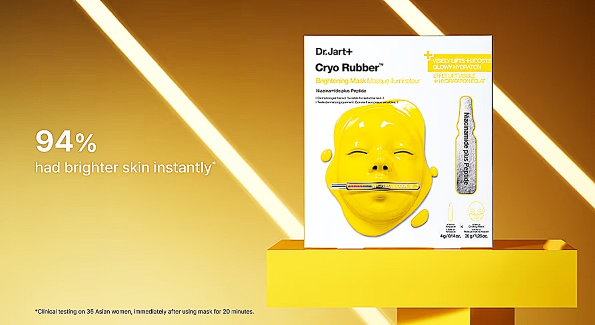 Dr Jart+ Cryo Rubber Bright Mask Clinical Trial