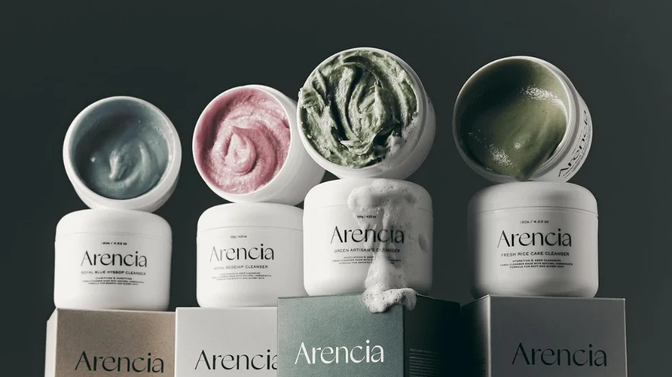 Arencia skincare range of cleansers