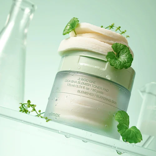 Celimax Ji Woo Gae Cica BHA Blemish Toner Pads Review