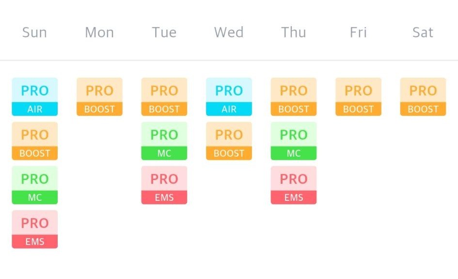 Medicube AGE-R Booster Standard Recommended Schedule (Personalized)