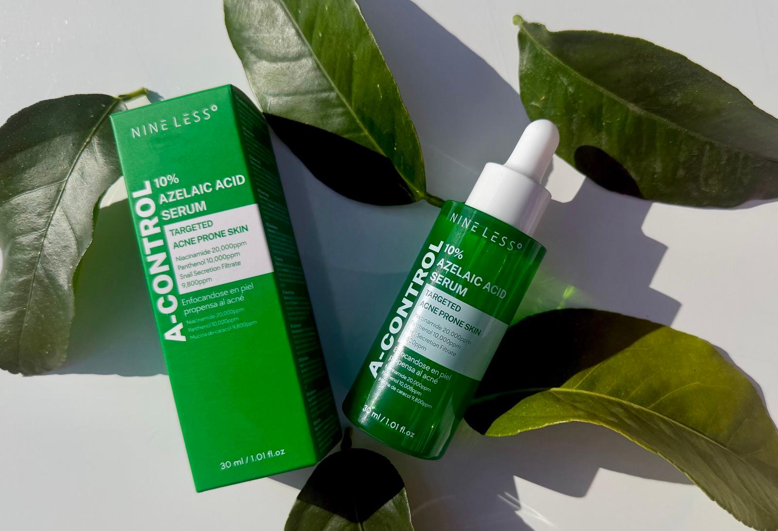 Nine Less A-Control 10% Azelaic Acid Serum Review (Acne & Redness Test)