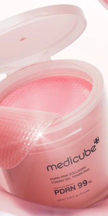 Medicube PDRN Pink Collagen Toning Gel Toner Pads
