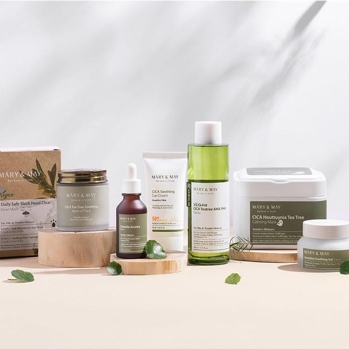 Mary&May Houttuynia Cordata + Tea Tree Skincare Line