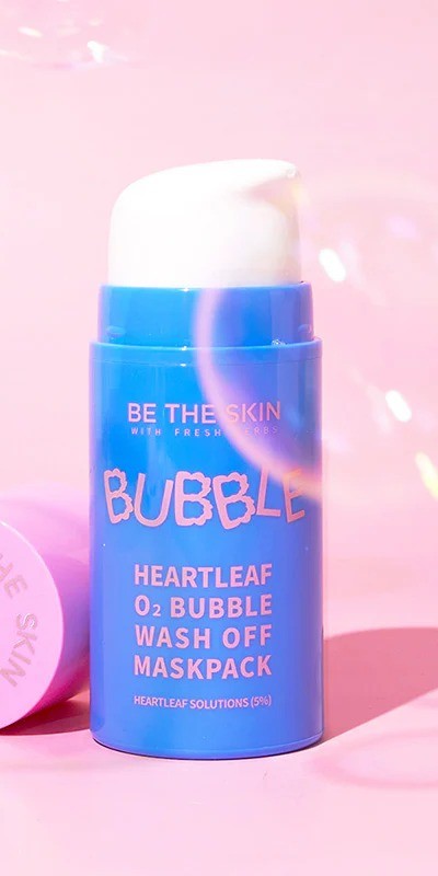 Be The Skin Heartleaf O2 Bubble Wash Off Maskpack 50ml
