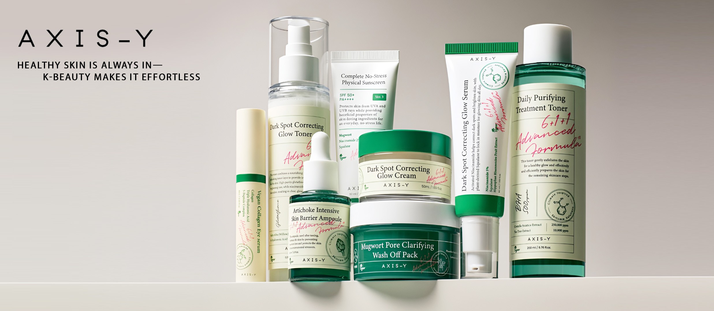 Axis-Y Skincare Range