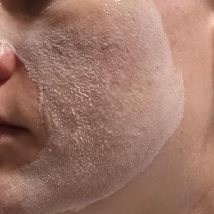 First Bubble Mask application (about 5 seconds on application)