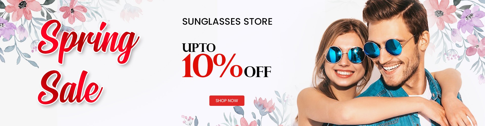 Spring sale 10% off on sunglasses