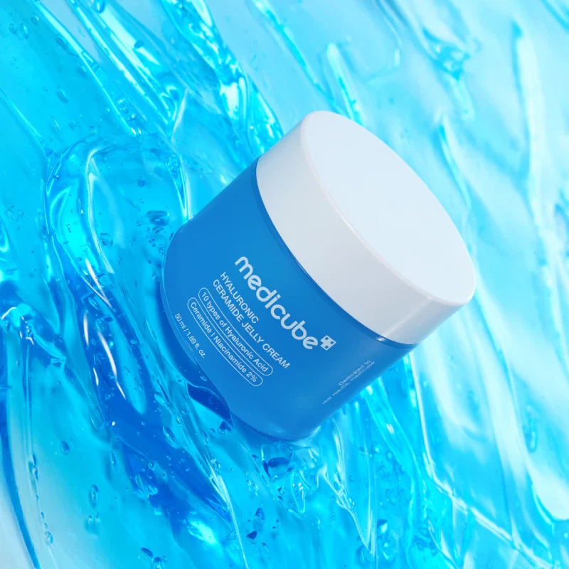 Medicube Hyaluronic Ceramide Jelly Cream in river of gel