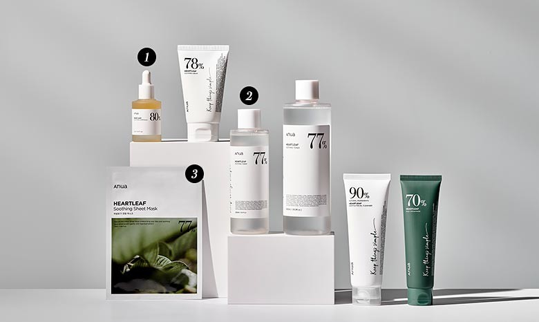 Anua Original Heartleaf Skincare Range