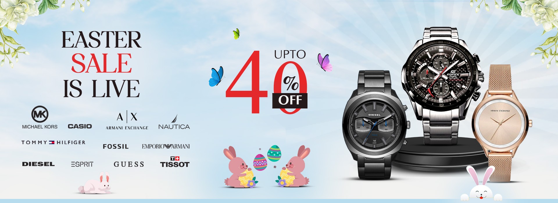 up to 40% off on watches 
